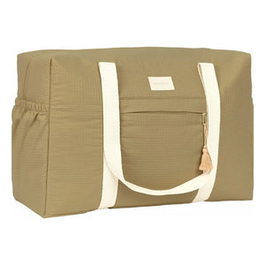 Nobodinoz - Bolso maternal impermeable de algodón orgánico Opéra | Olivo