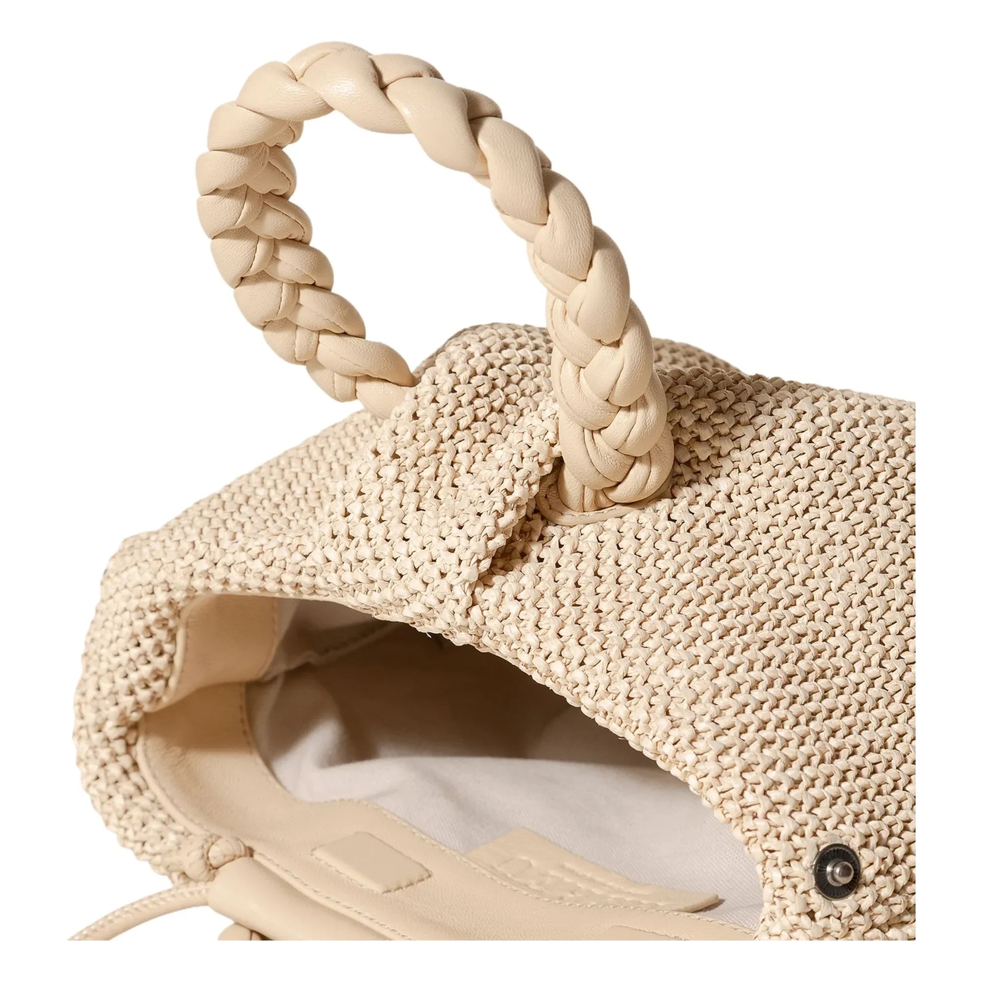 Hereu - Bolso Bombon M Rafia Suave | Beige