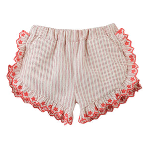 Gingersnaps - Conjunto de top con volantes y shorts Juria | Rojo