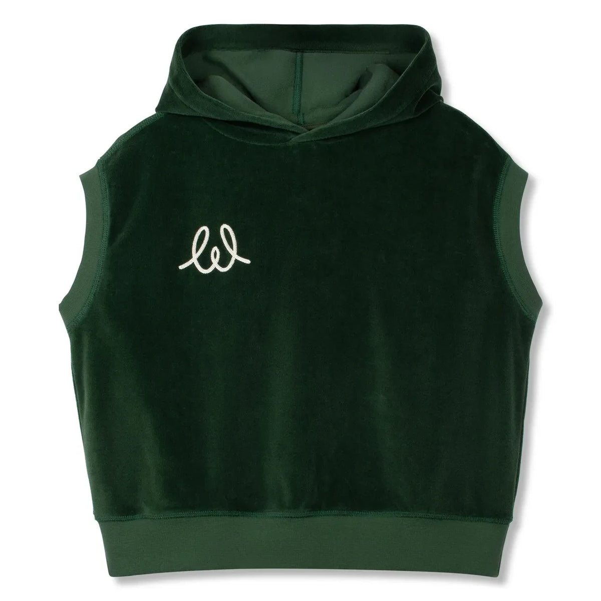 Wynken - Sudadera con capucha sin mangas | Verde