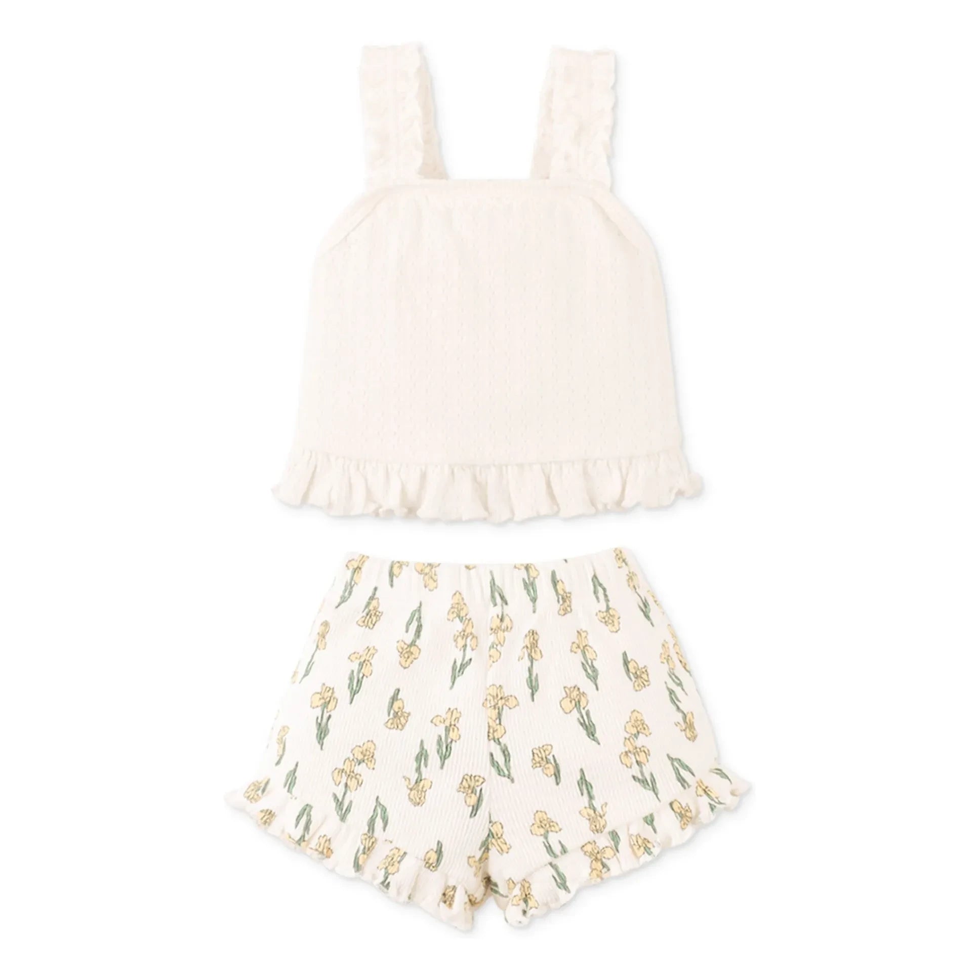 Gingersnaps - Conjunto de top y short con estampado de lunares Andi | Crudo