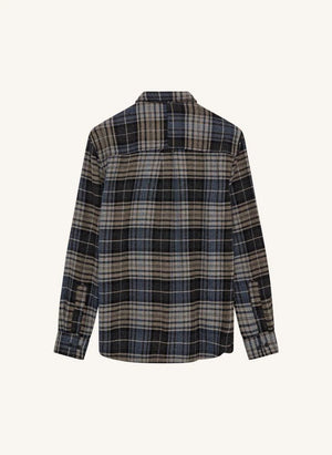 Anerkjendt - Camisa Akkonrad a Rayas de Fibras Recicladas | Índigo