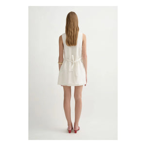 Posse - Vestido de lino Effi | Crema
