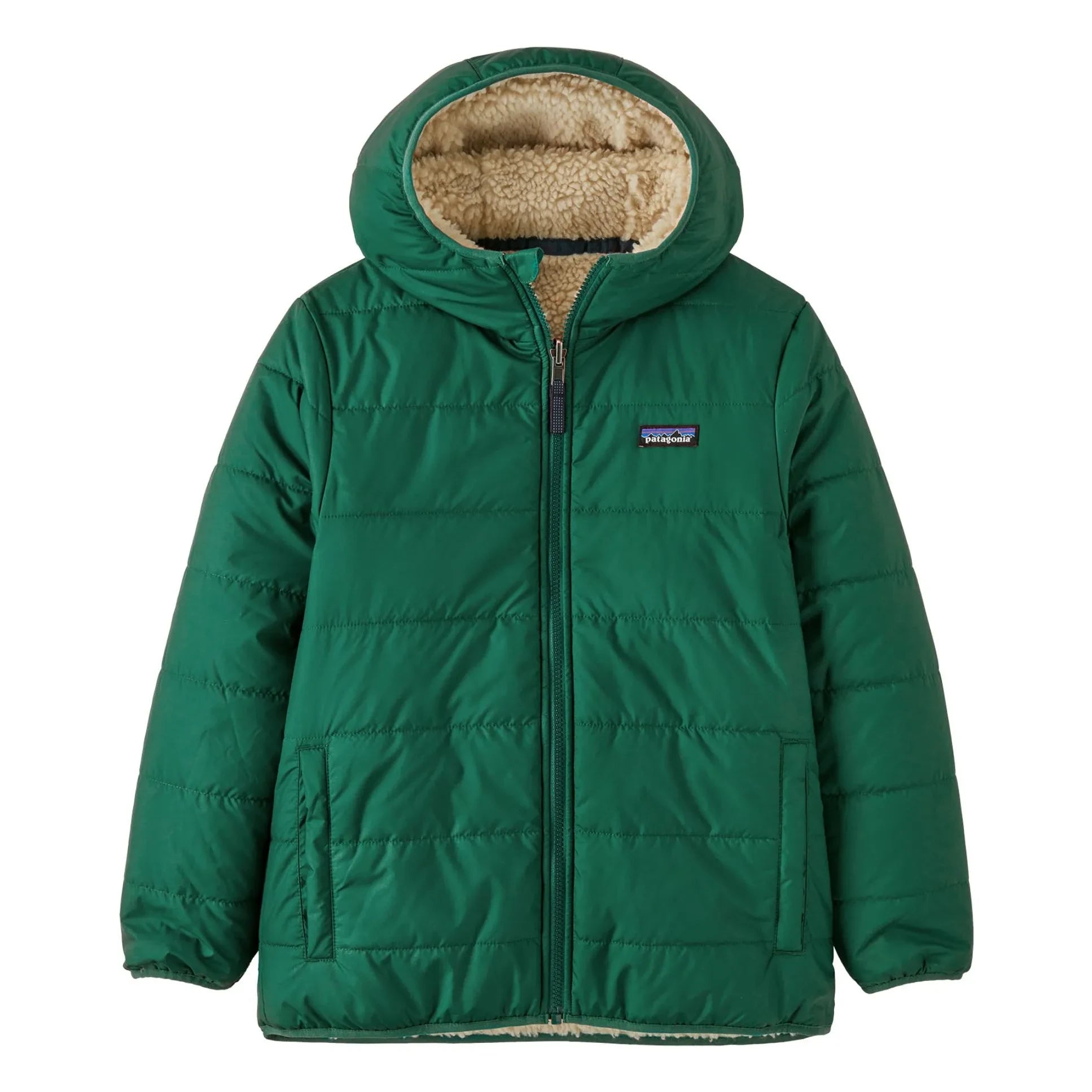 Patagonia - Chaqueta Reversible de Plumas Ready Freddy Fibra Reciclada | Verde