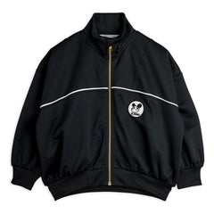 Mini Rodini - Chaqueta de chándal con parche de fibra reciclada | Negro