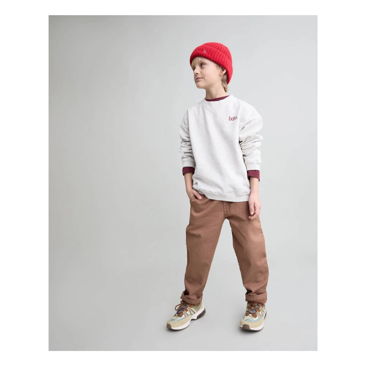 Búho - Gorro de punto suave | Rojo