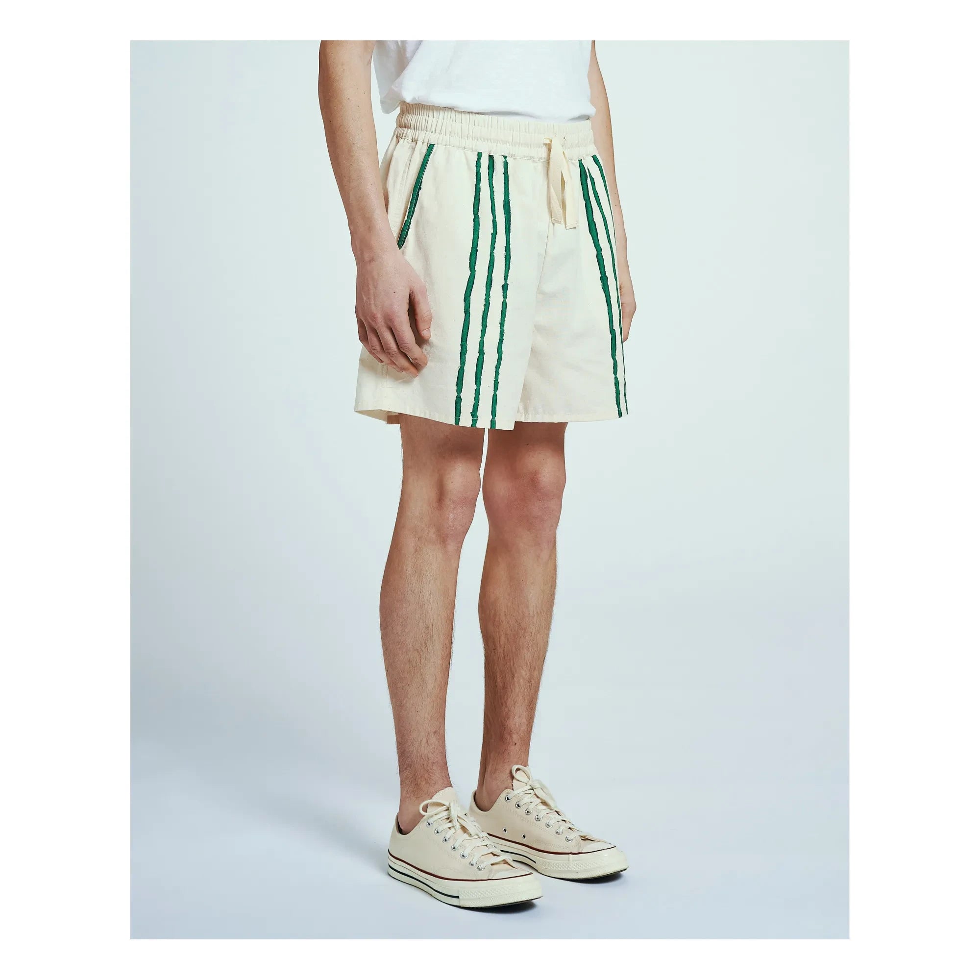 Homecore - Pantalones cortos de algodón orgánico Paristo | Crudo