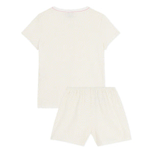 Petit Bateau - Pijama corto de lunares | Blanco