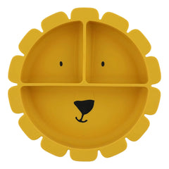 Trixie - Plato con ventosa y divisiones Mr. Lion | Amarillo