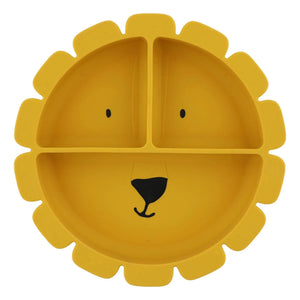 Trixie - Plato con ventosa y divisiones Mr. Lion | Amarillo