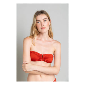 Smallable Woman - Parte superior de bikini Brooke Mayo | Rojo teja