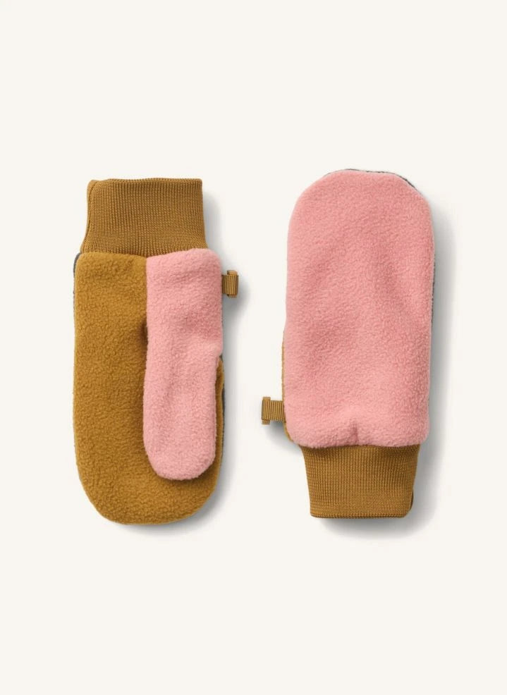 Liewood - Guantes de polar de fibra reciclada con energía solar | Rosa