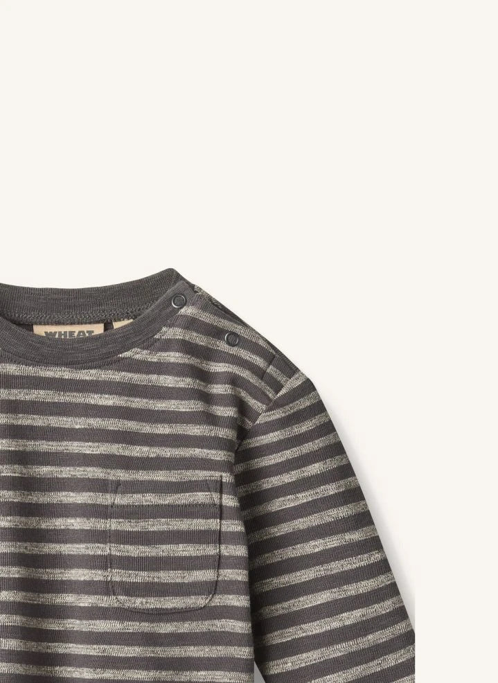 Wheat - Ross Camiseta 3/4 de algodón orgánico | Gris