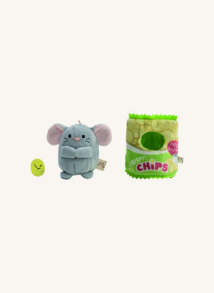Nici - Juguete de Peluche Nibbli con Disfraz de Patatas Fritas | Gris