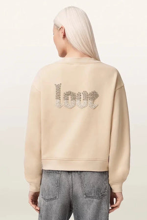 Sudadera AllSaints de algodón PEACE para mujer