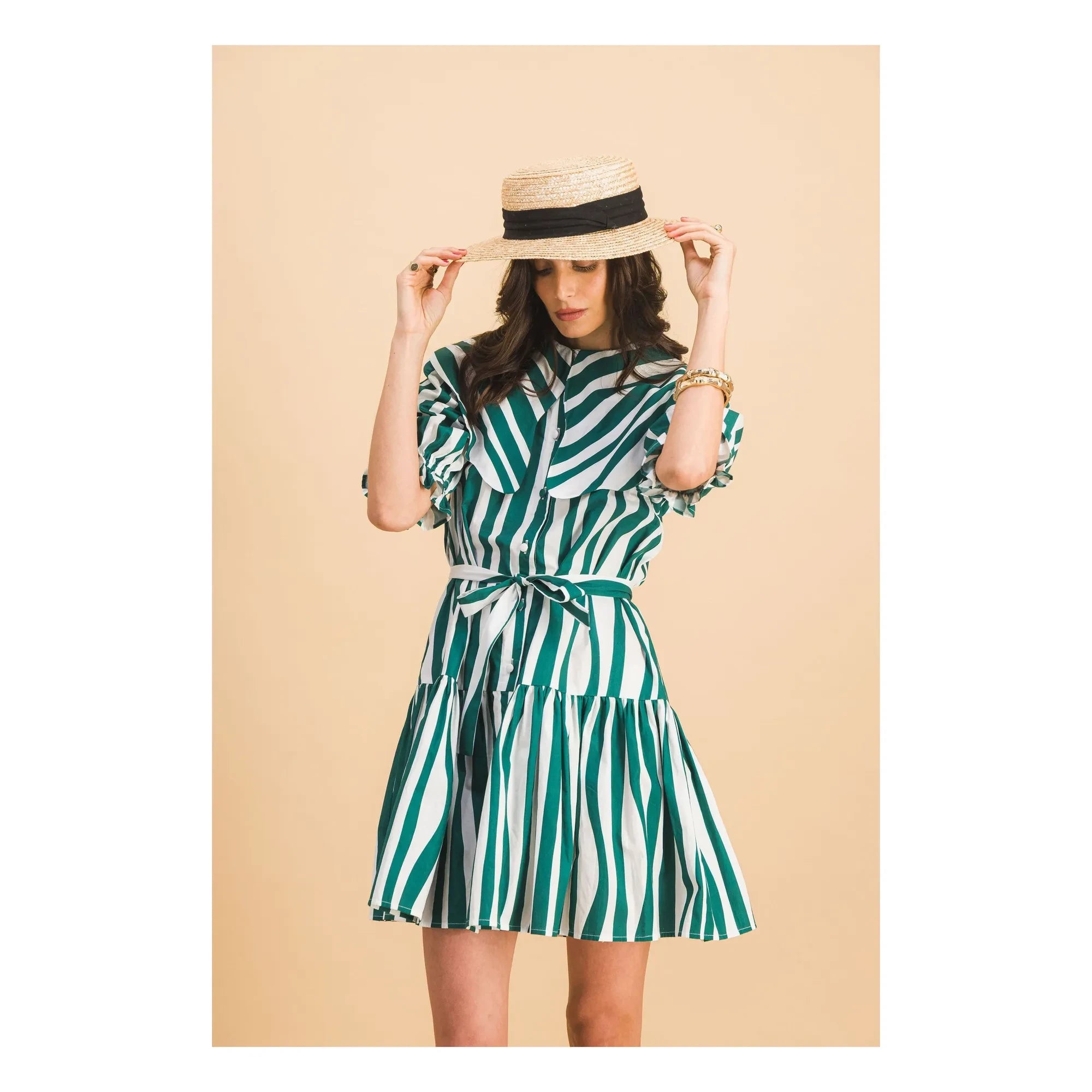 Elise Chalmin - Vestido de algodón Chloebe | Verde