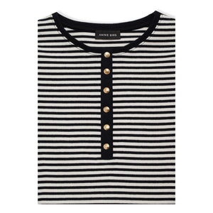 Anine Bing - Camiseta de rayas Alessia | Negro