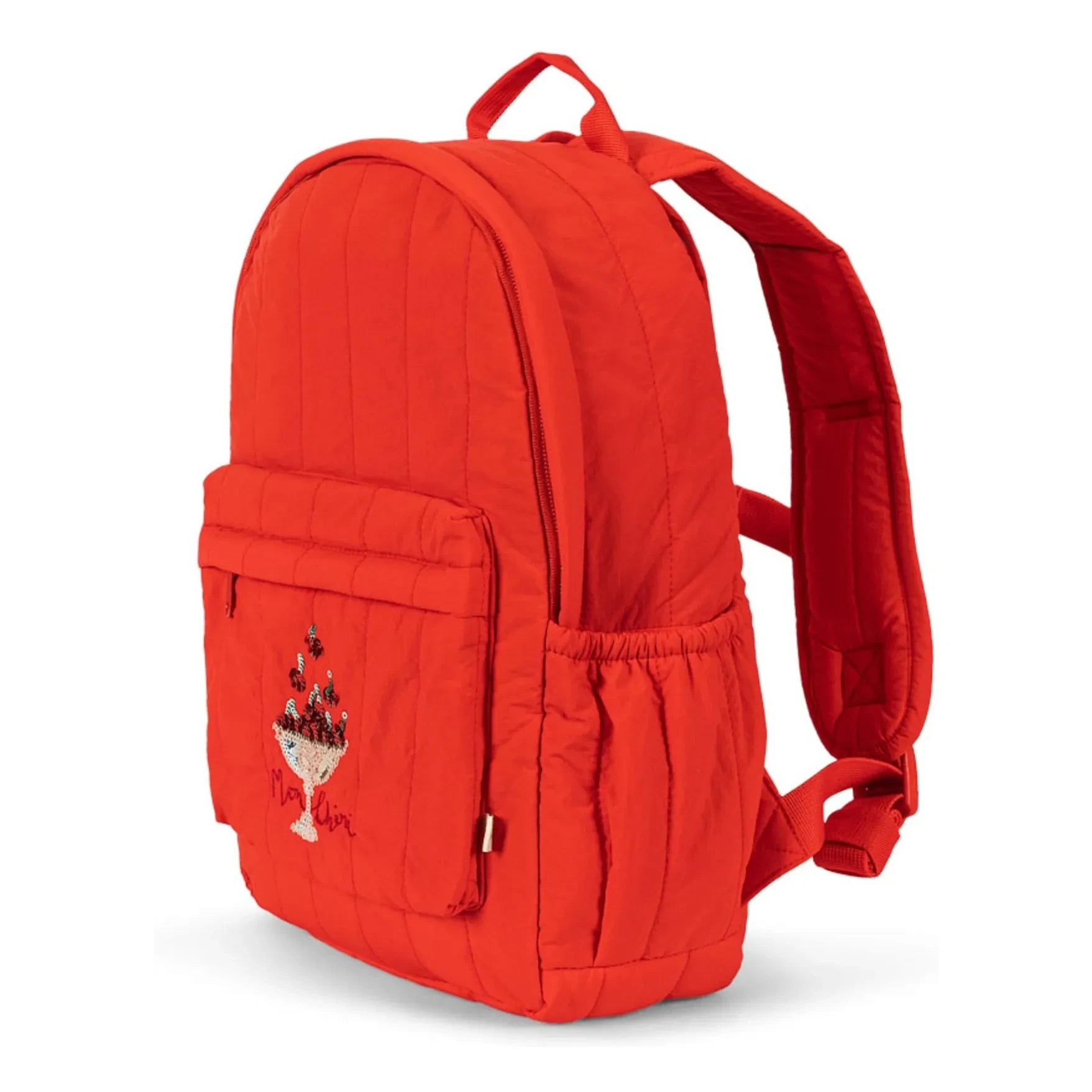 Konges Sløjd - Mochila de lentejuelas Mon Chéri | Rojo