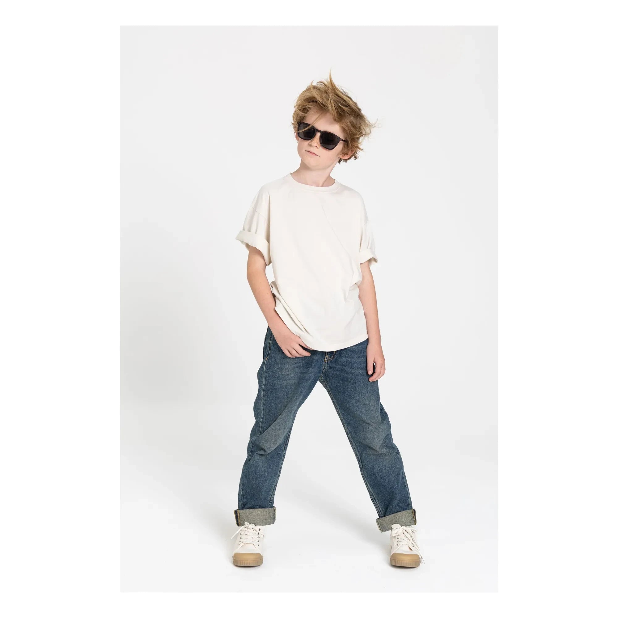 Smallable Kid - Camiseta de algodón orgánico Nils | Avena