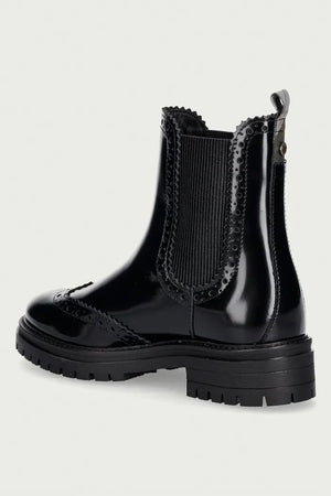 Botines Chelsea de cuero para mujer Barbour Fawne