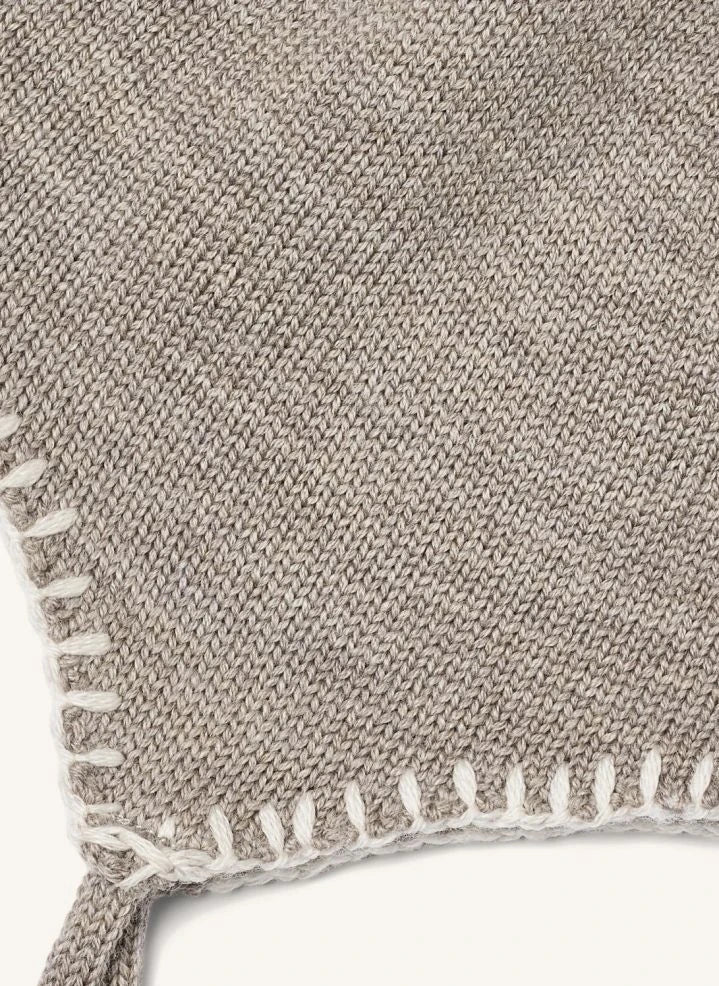 Wheat - Gorro Pomma de lana merino | Beige