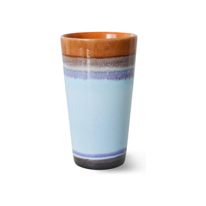 HKliving - Taza de gres | Azul claro