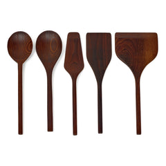 Serax - Utensilios de Cocina de Madera Maciza - Juego de 5 piezas