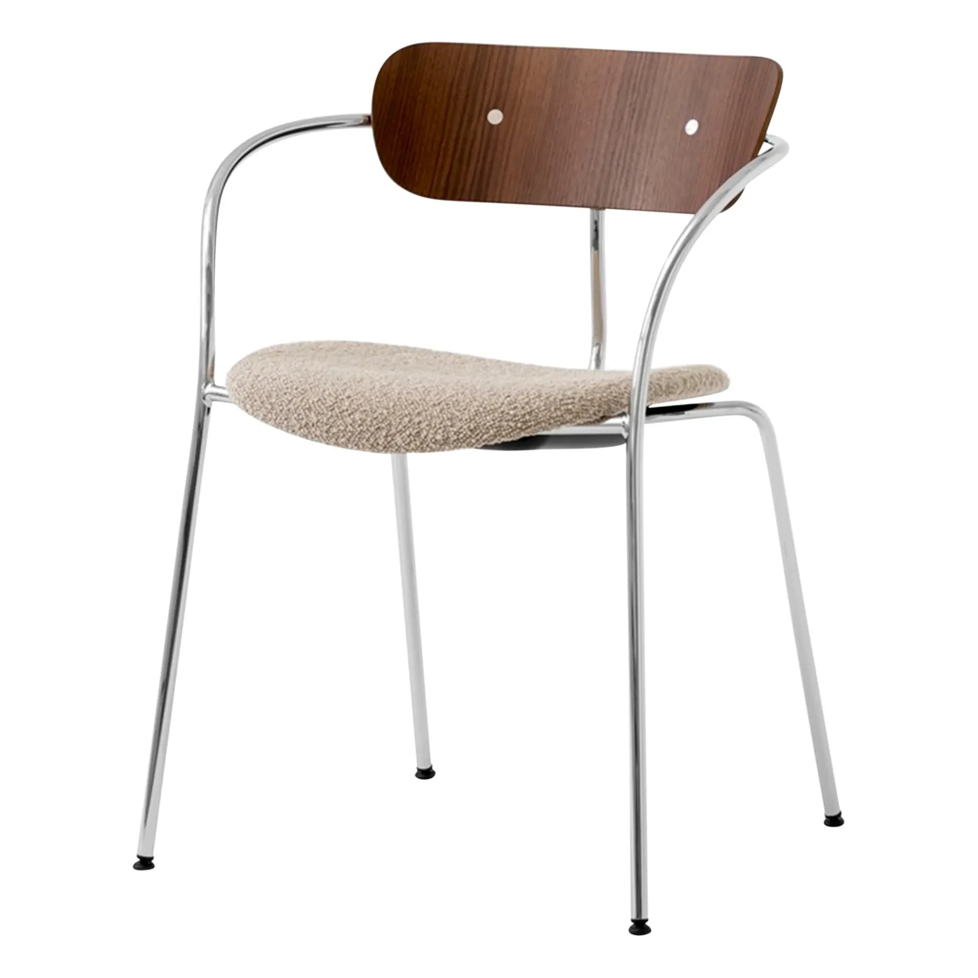 & Tradition - Silla de pabellón AV4 - Estructura cromada | Beige