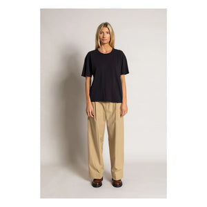 Smallable Woman - Camiseta de algodón orgánico Hana | Negra