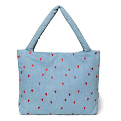 Studio Noos - Bolso maternal Corazones | Denim