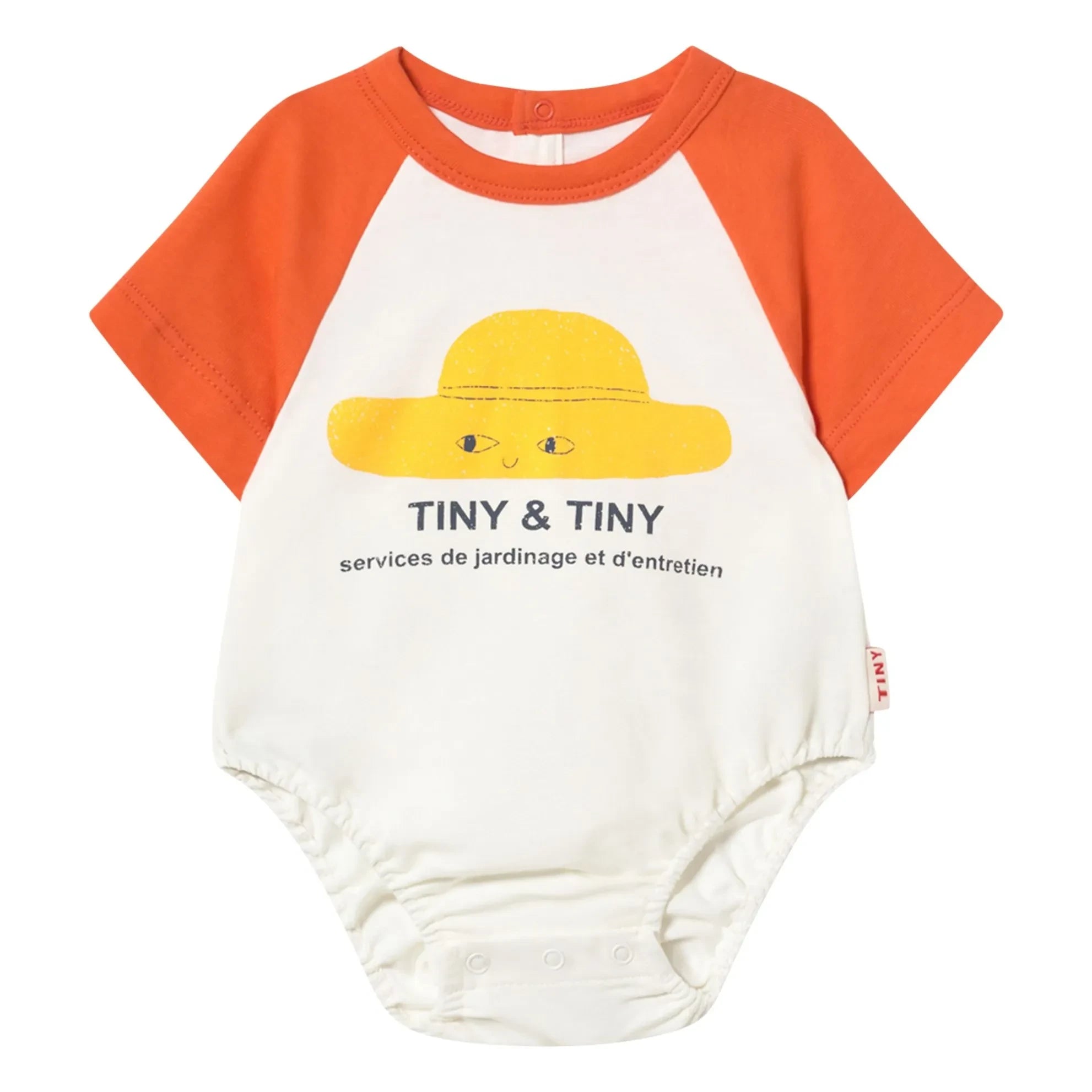 Tinycottons - Body de algodón orgánico y gorro | Blanco