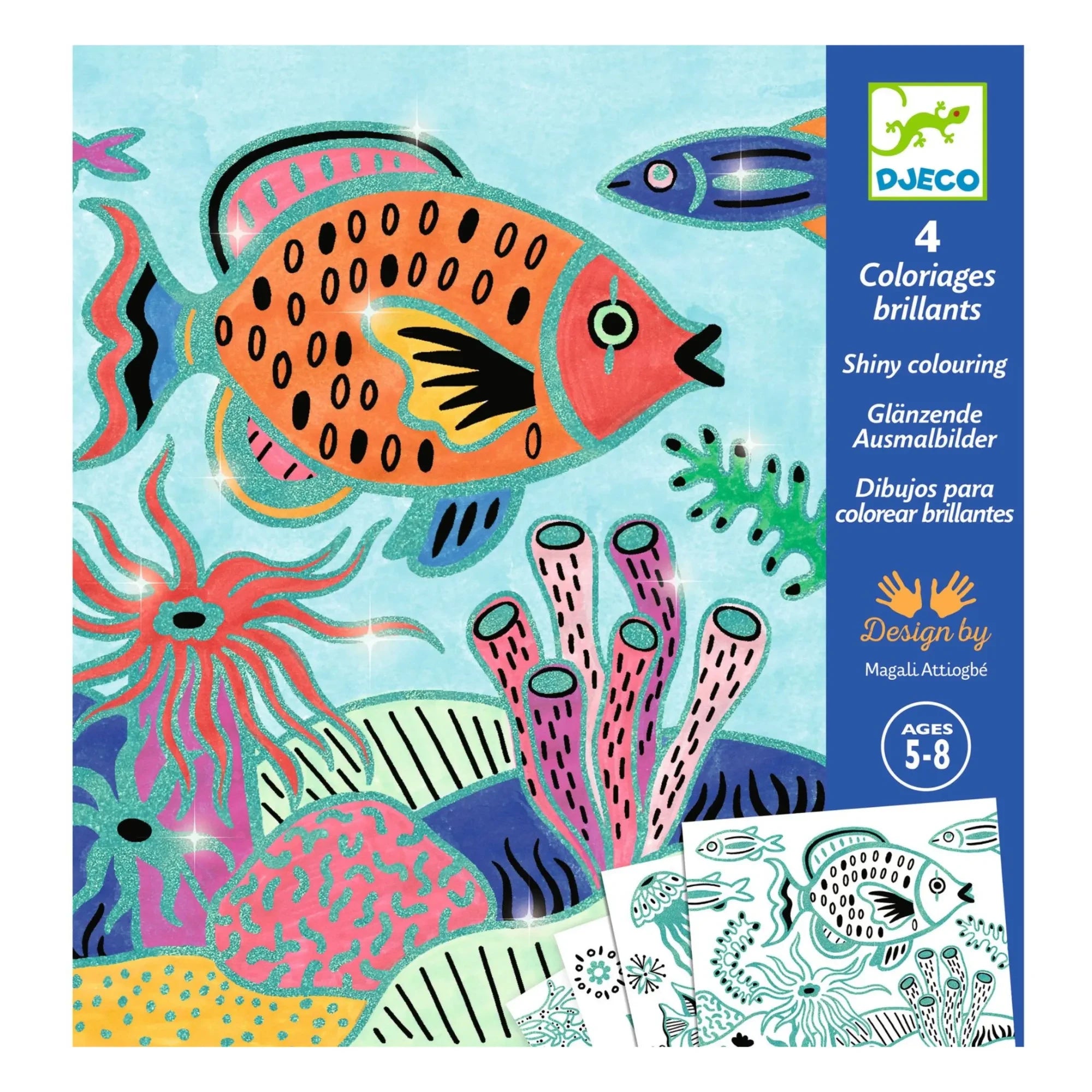 Djeco - Páginas para colorear bajo el mar