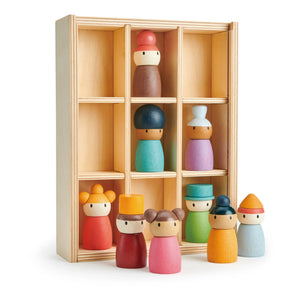 Tender Leaf Toys - Hotel Happy Folk y figuras de madera