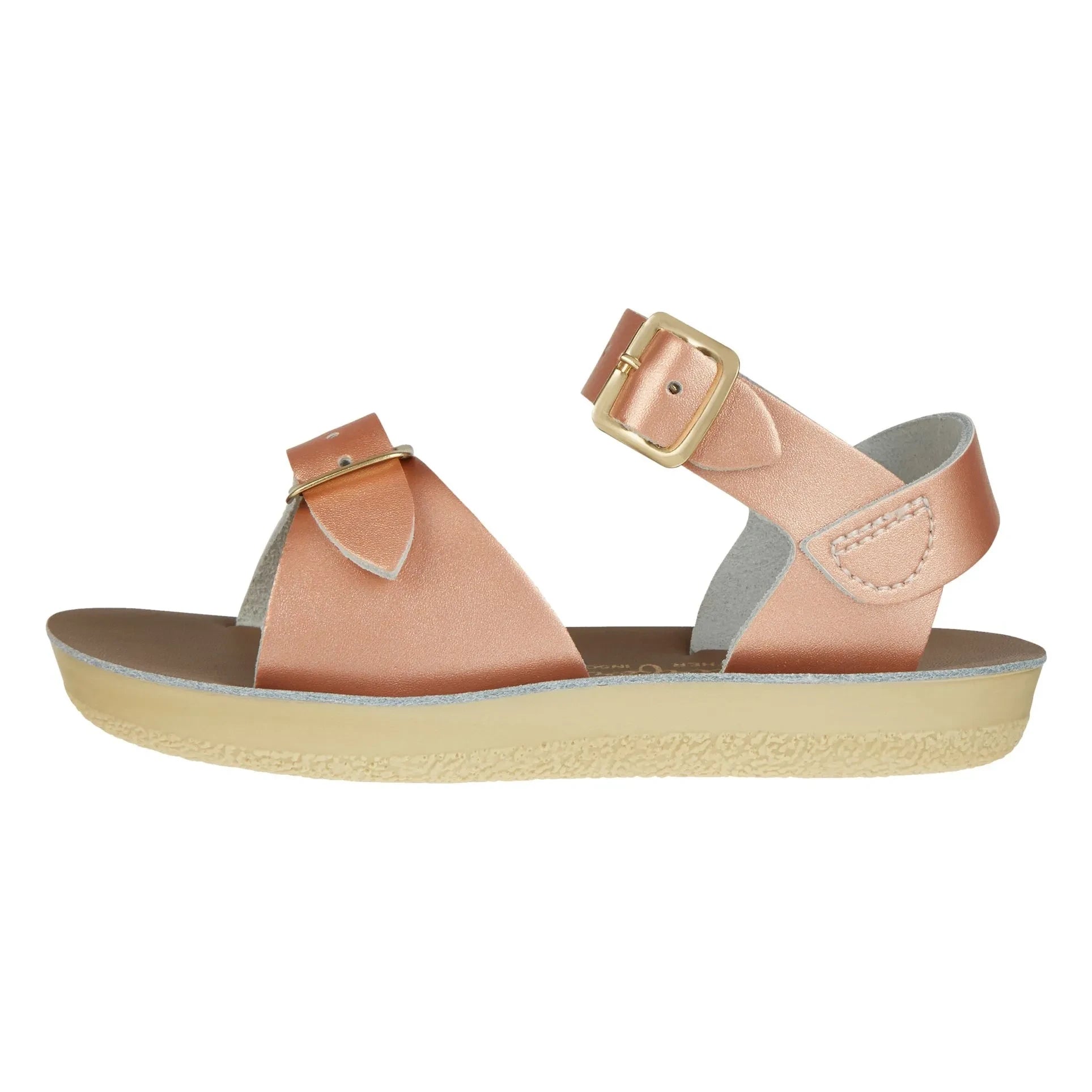 Salt-Water - Sandalias de piel impermeables Surfer | Oro rosa