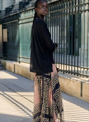Mes Demoiselles - Falda Garbo | Negro