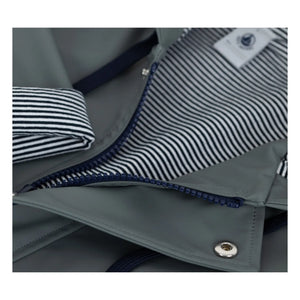 Petit Bateau - Chubasquero icónico de fibra reciclada | Gris verdoso