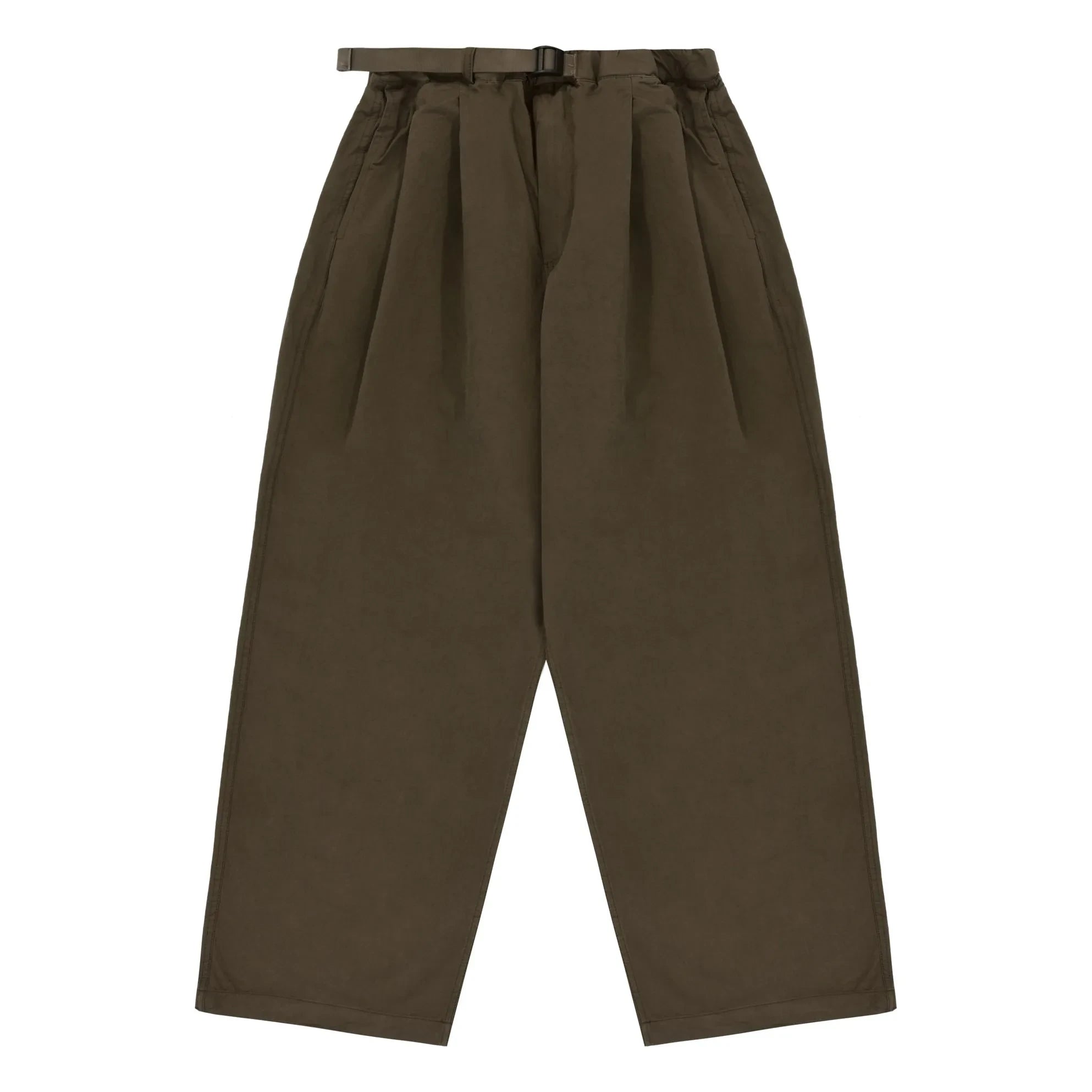 Kappy - Pantalones Anchos Acanalados de Dos Tonos | Marrón