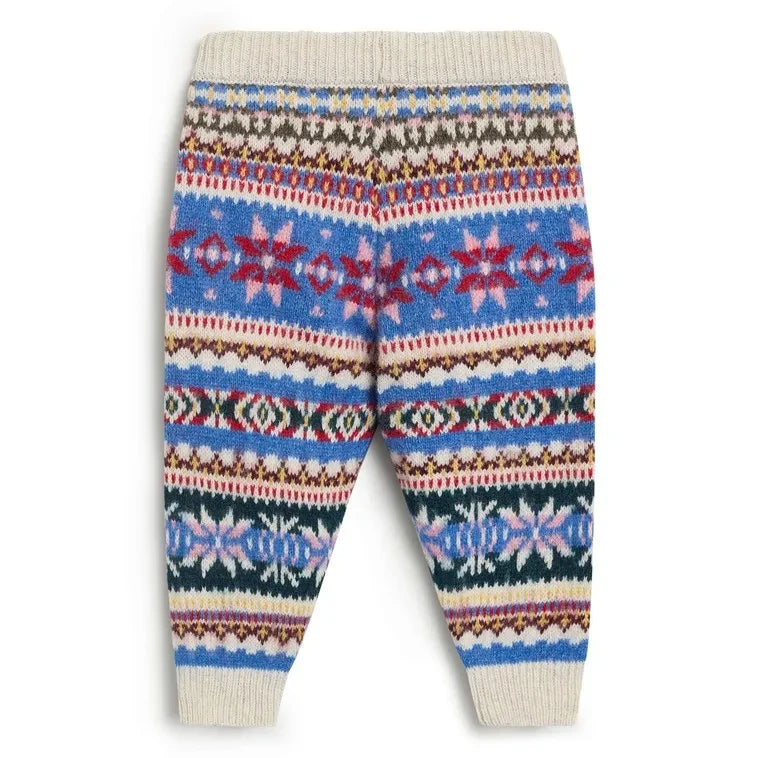 la nueva sociedad - Leggings Caia Jacquard, fabricados con fibras recicladas | Azul