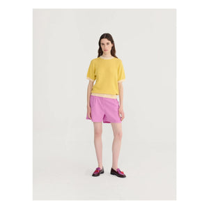 Bobo Choses - Shorts plisados de seersucker de algodón morado