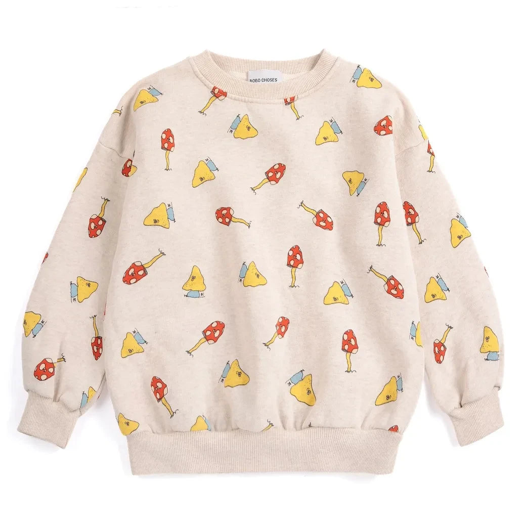 Bobo Choses - Sudadera Mushroom Algodón Orgánico | Crudo