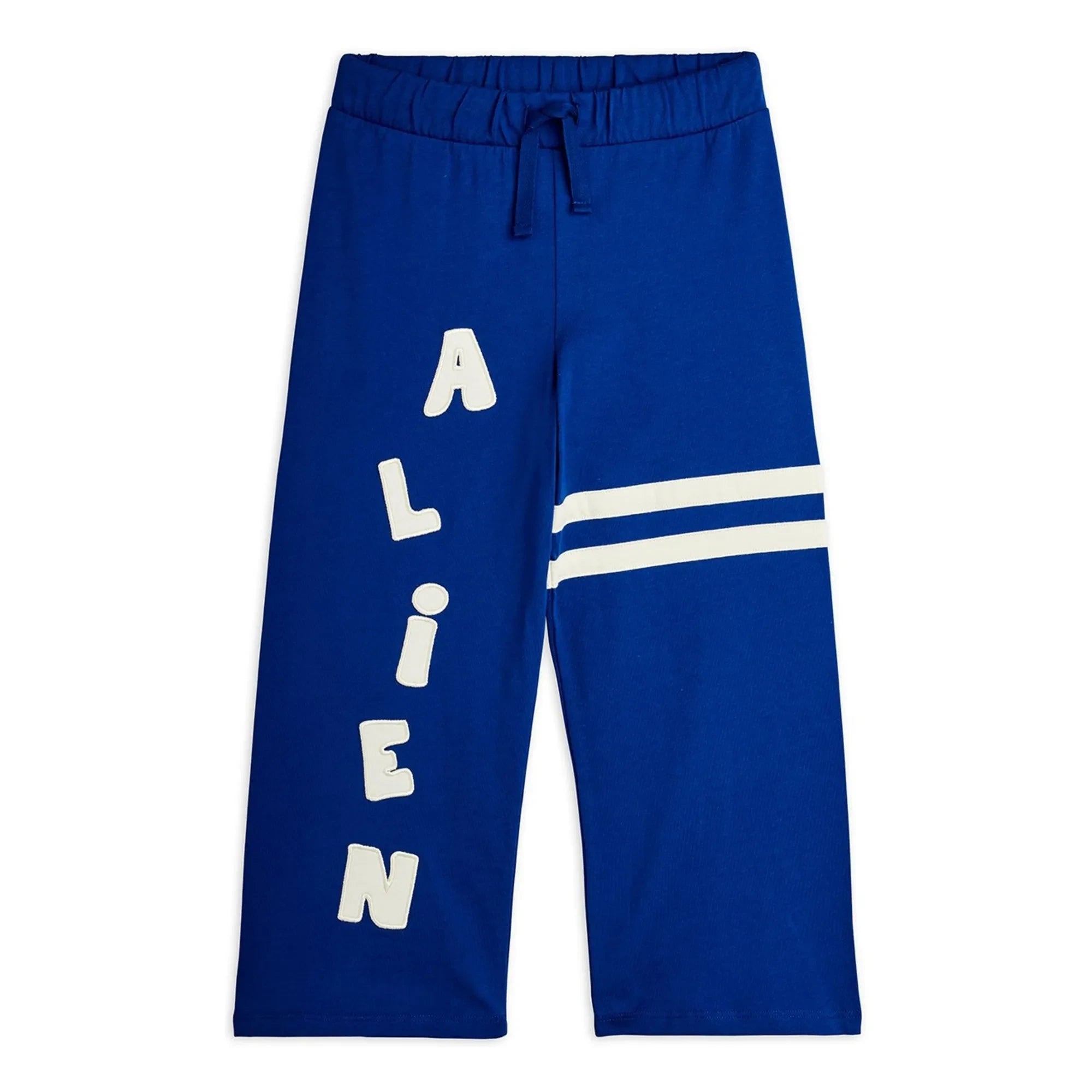 Mini Rodini - Pantalones de algodón orgánico Alien | Azul