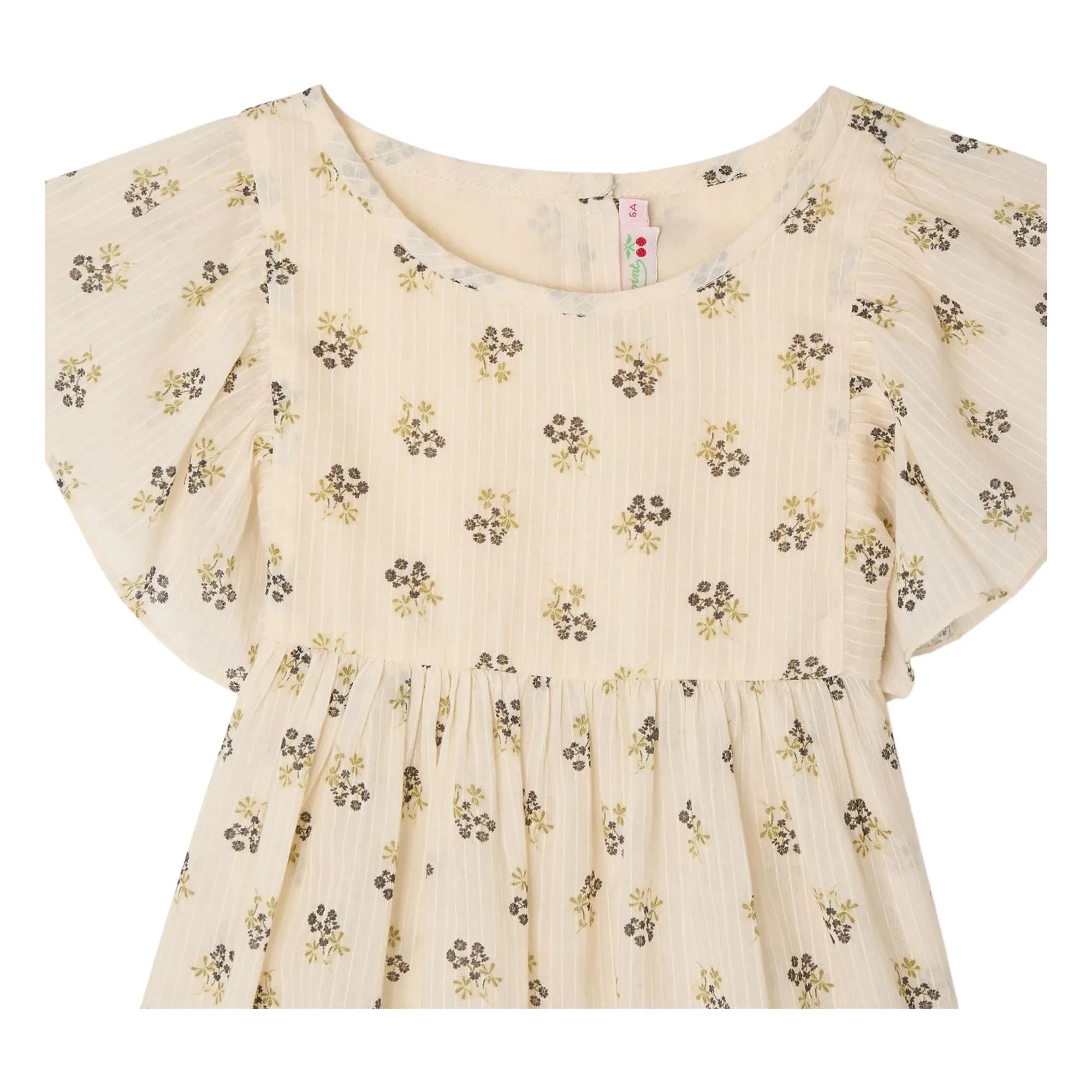 Bonpoint - Blusa de algodón orgánico Christie Fleurie | Crudo