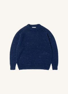Origin Knitwear - Suéter de Lana Gruesa Raglan | Azul Oscuro