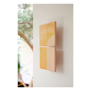 Violaine d'Harcourt - Azulejos para lámpara de pared | Amarillo