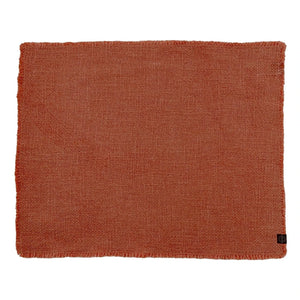 Haomy - Salvamantel individual de lino de California | Ladrillo rojo