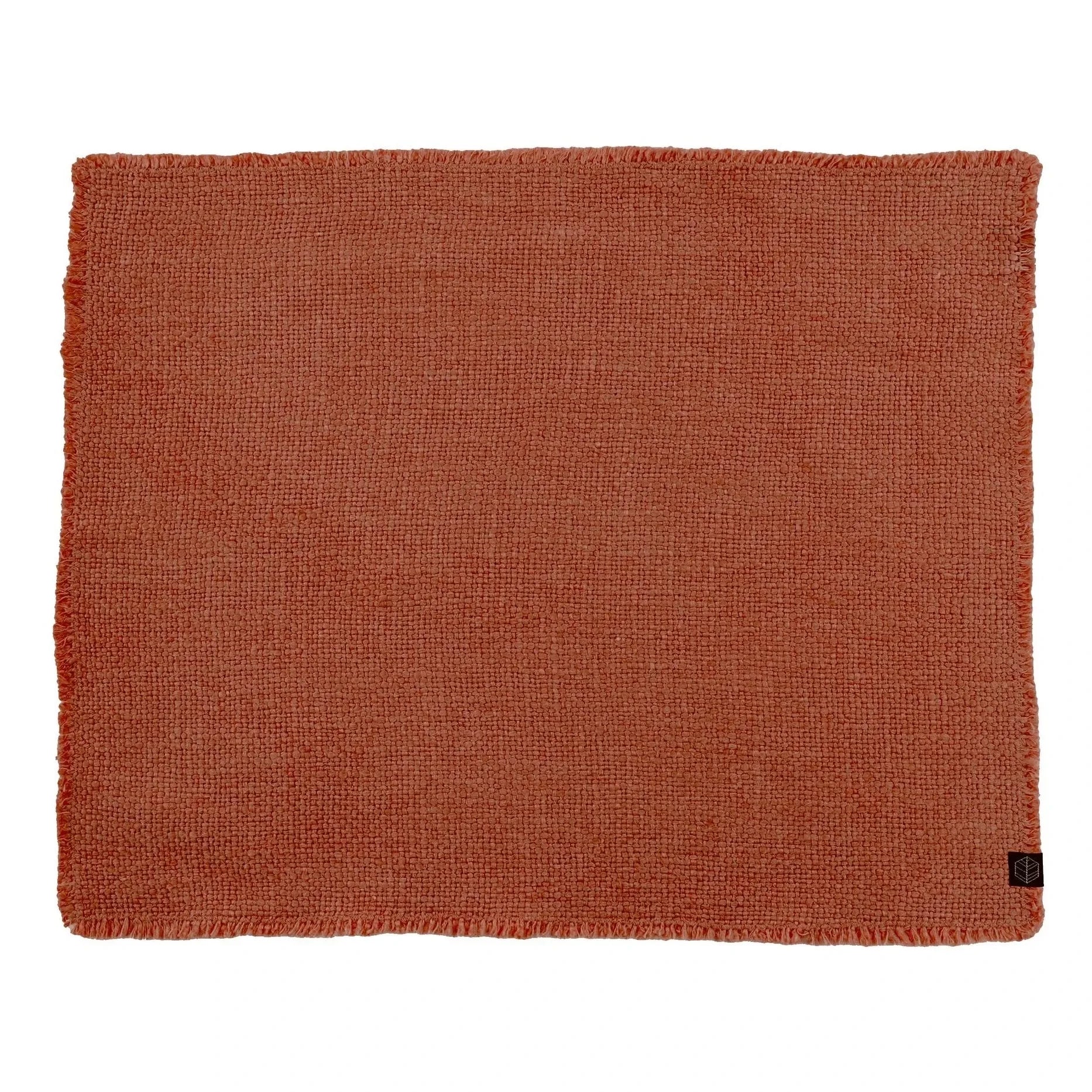 Haomy - Salvamantel individual de lino de California | Ladrillo rojo