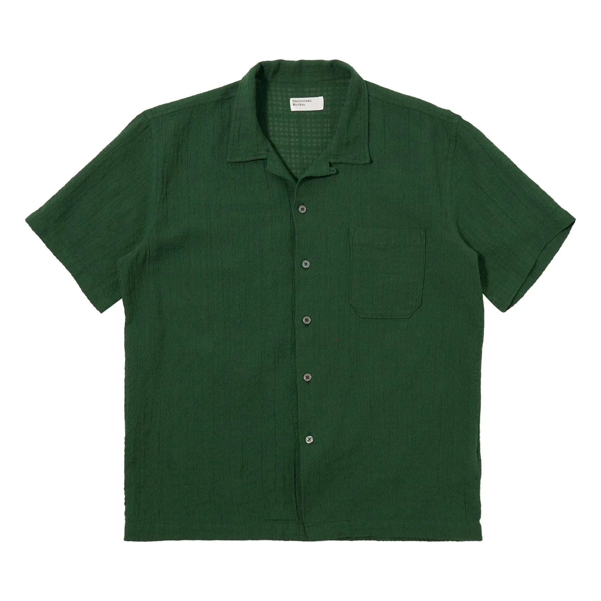 Universal Works - Camisa Road Algodón | Verde