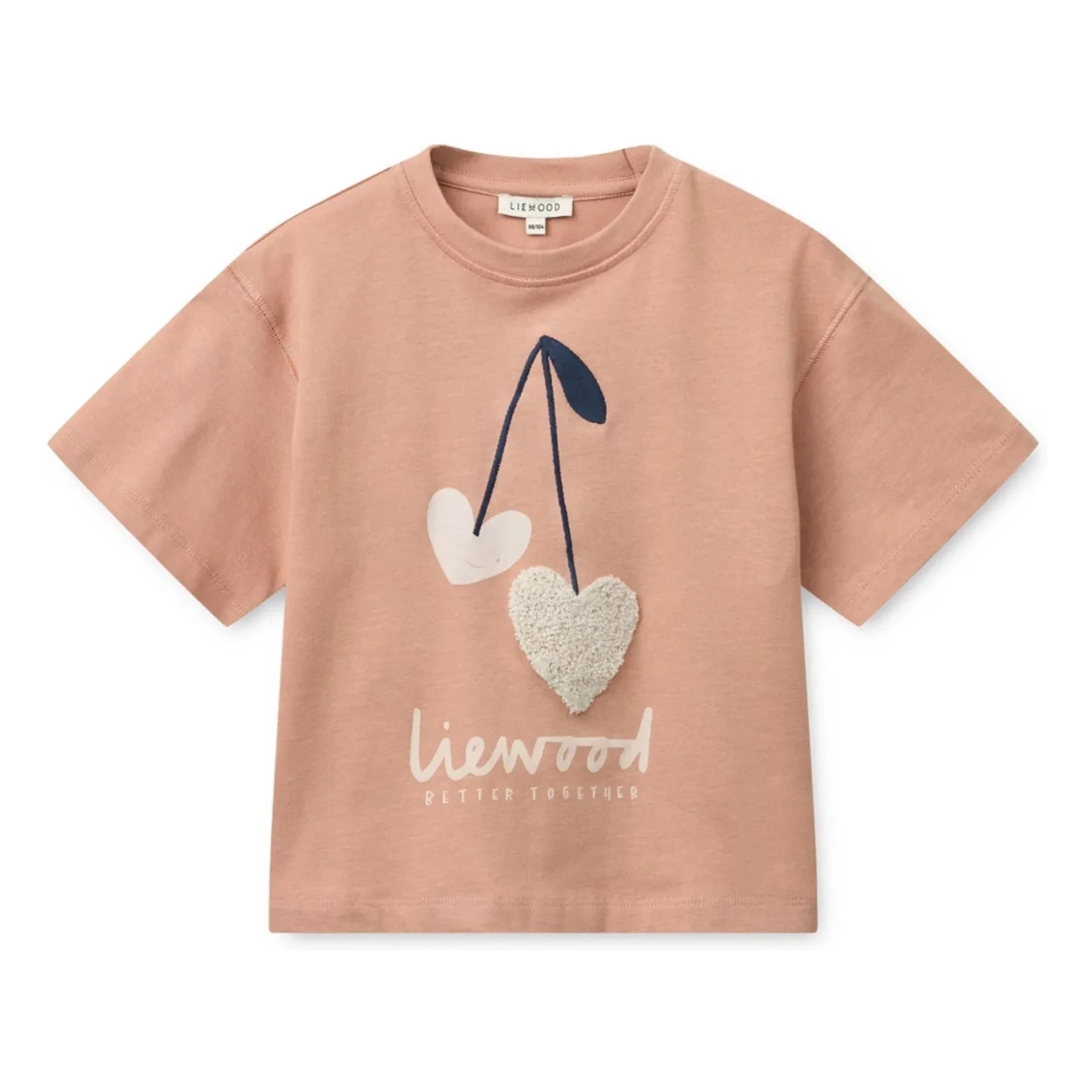 Liewood - Camiseta Tyler Hearts de algodón orgánico | Rosa
