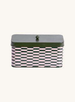 Present Time - Caja de Almacenamiento de Metal Salerno | Verde Bosque