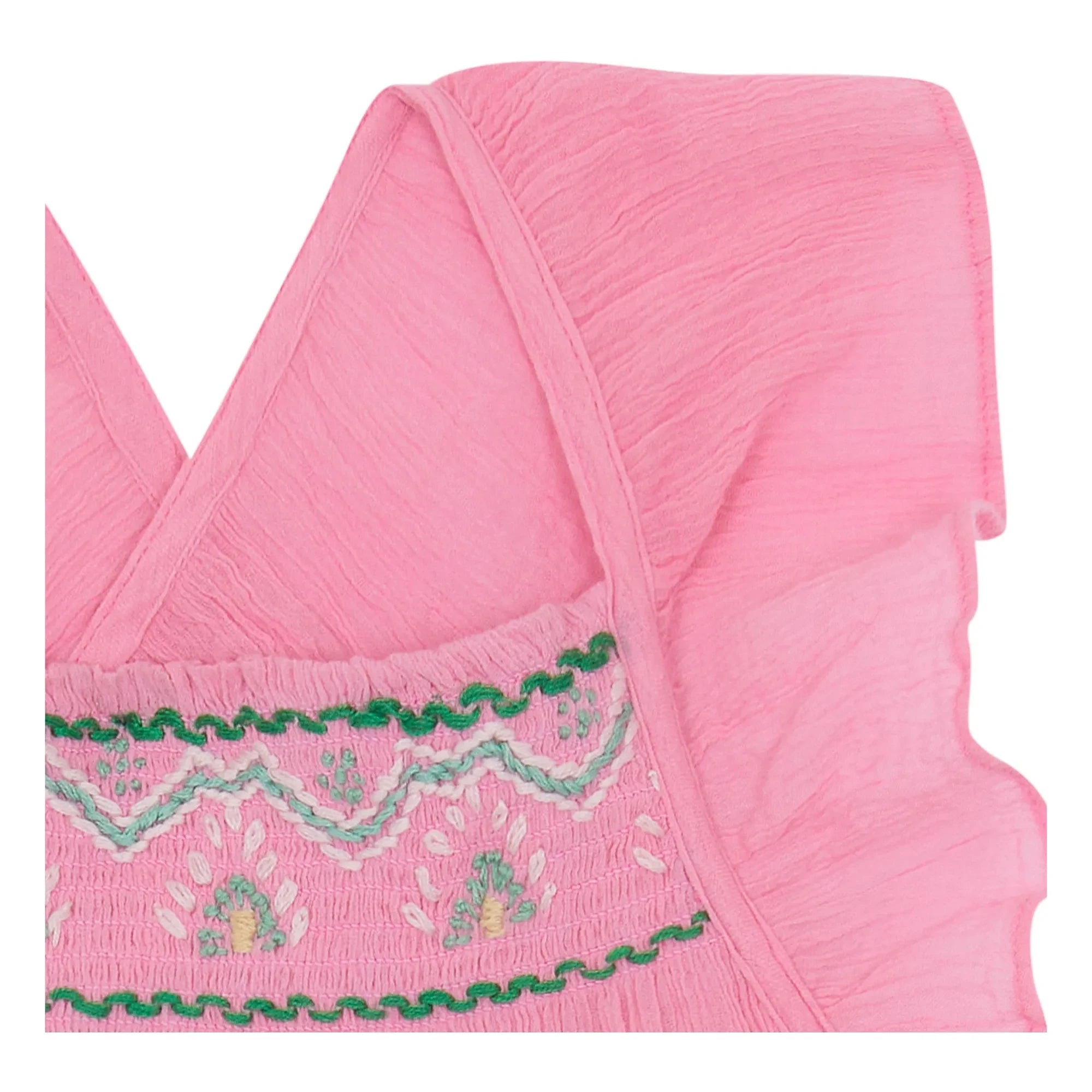 Bonton - Vestido con fruncido Neptune | Rosa chicle